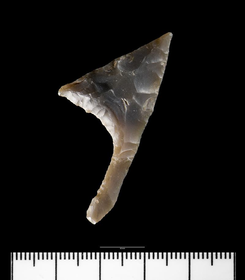 Late Neolithic flint oblique arrowhead