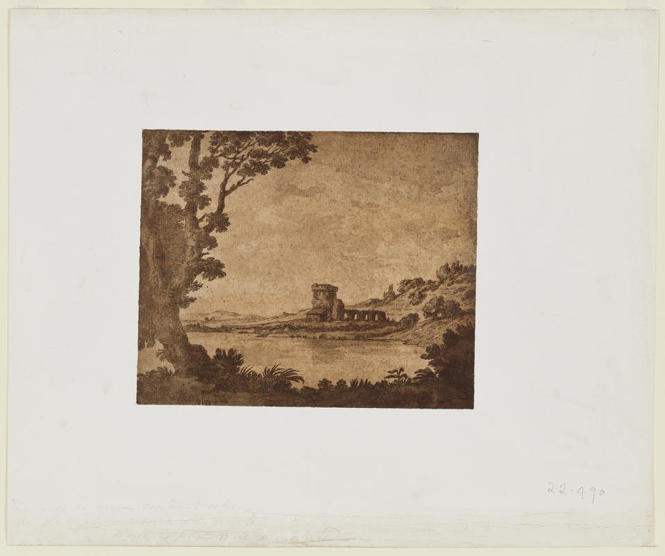 Landscape with building