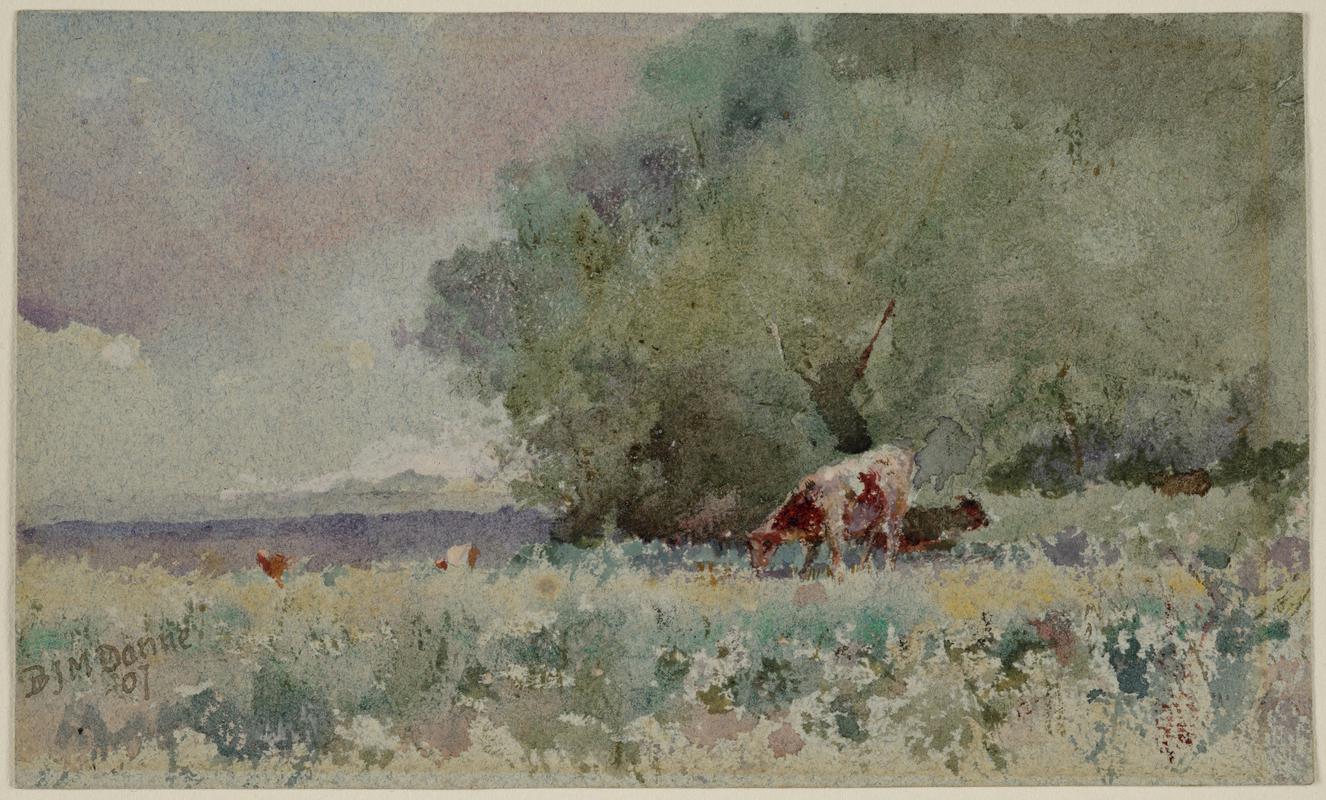 Landscape with Trees and Cows
