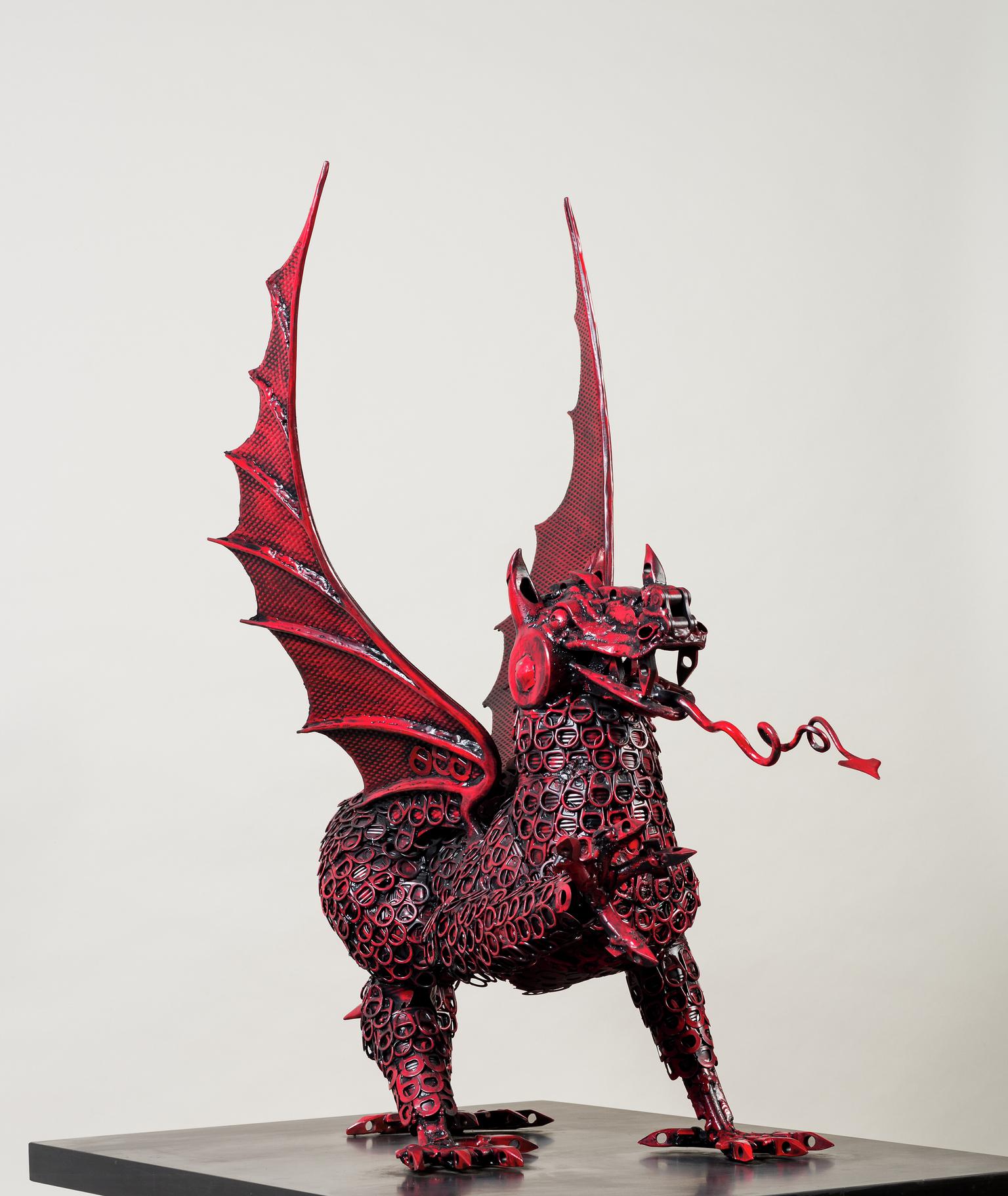 The Crown Dragon / Y Ddraig Goron (sculpture)