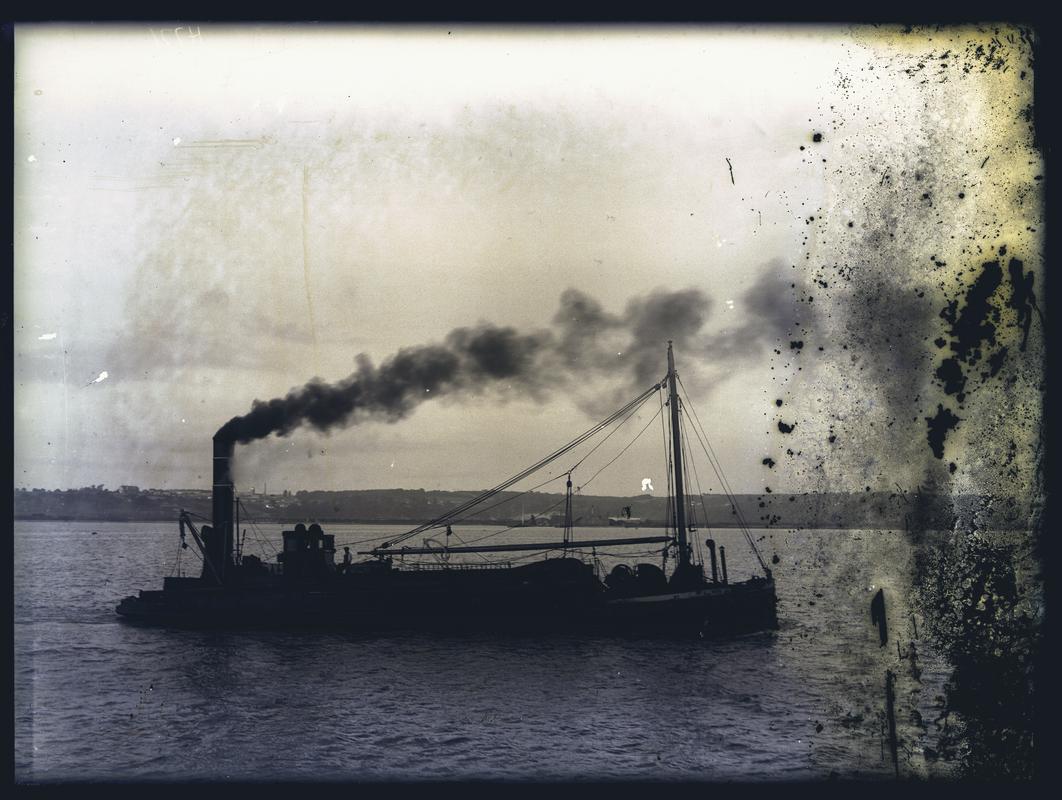 ALWIN (sand dredger), glass negative