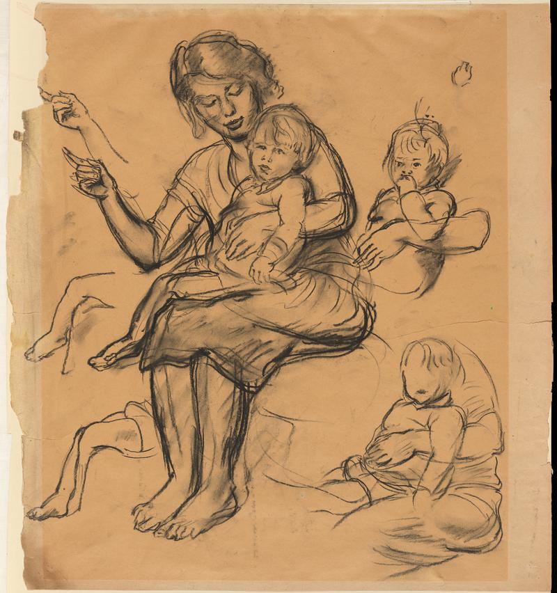 Studies of a Woman and Child