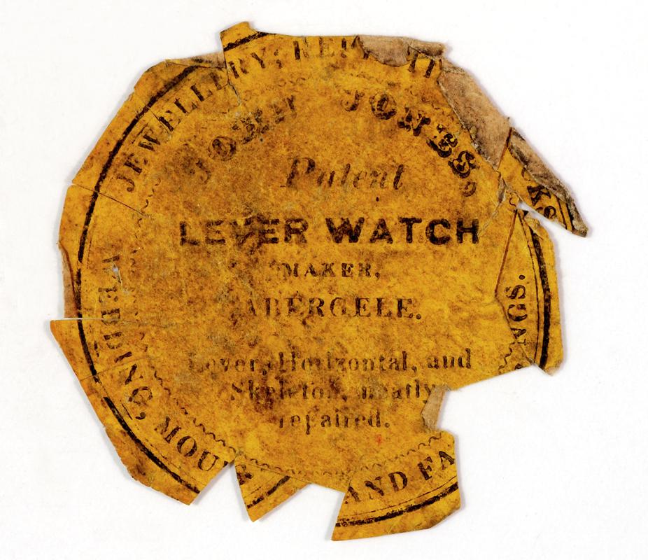 Watch case paper