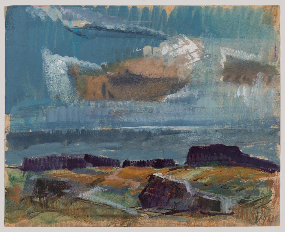 Storm from Skokholm, study