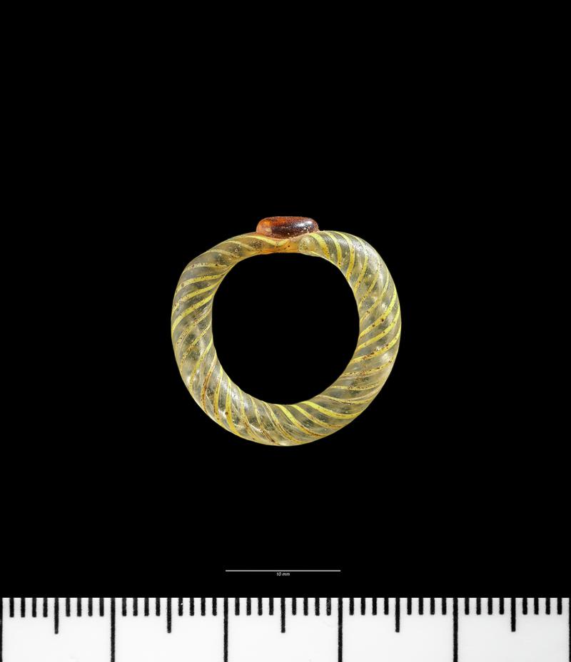 Roman glass finger ring