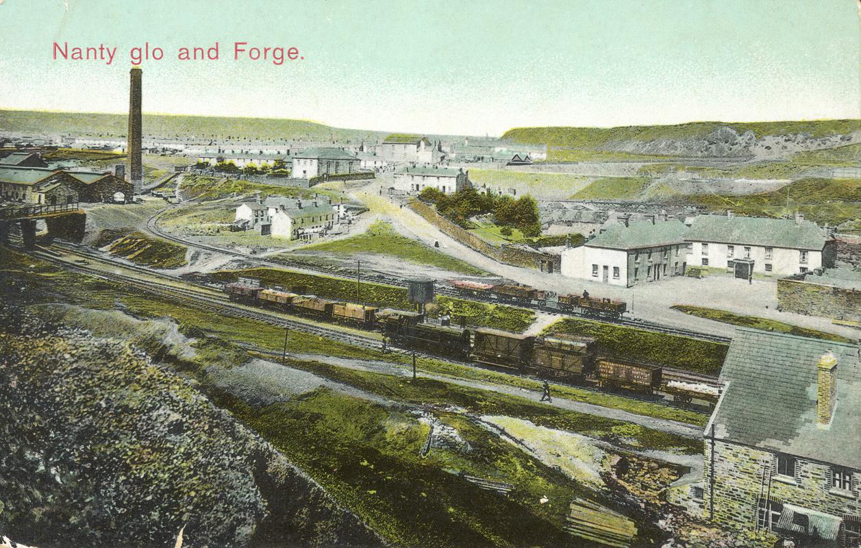 Nanty glo and Forge (postcard)
