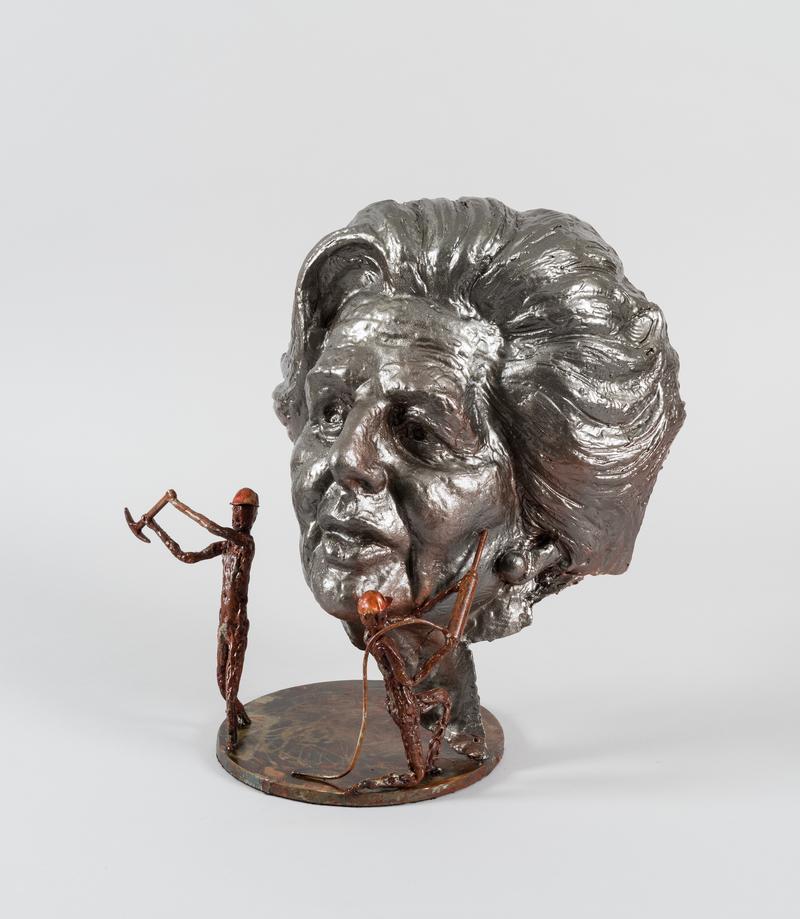 Iron Lady versus Men of Steel (sculpture)