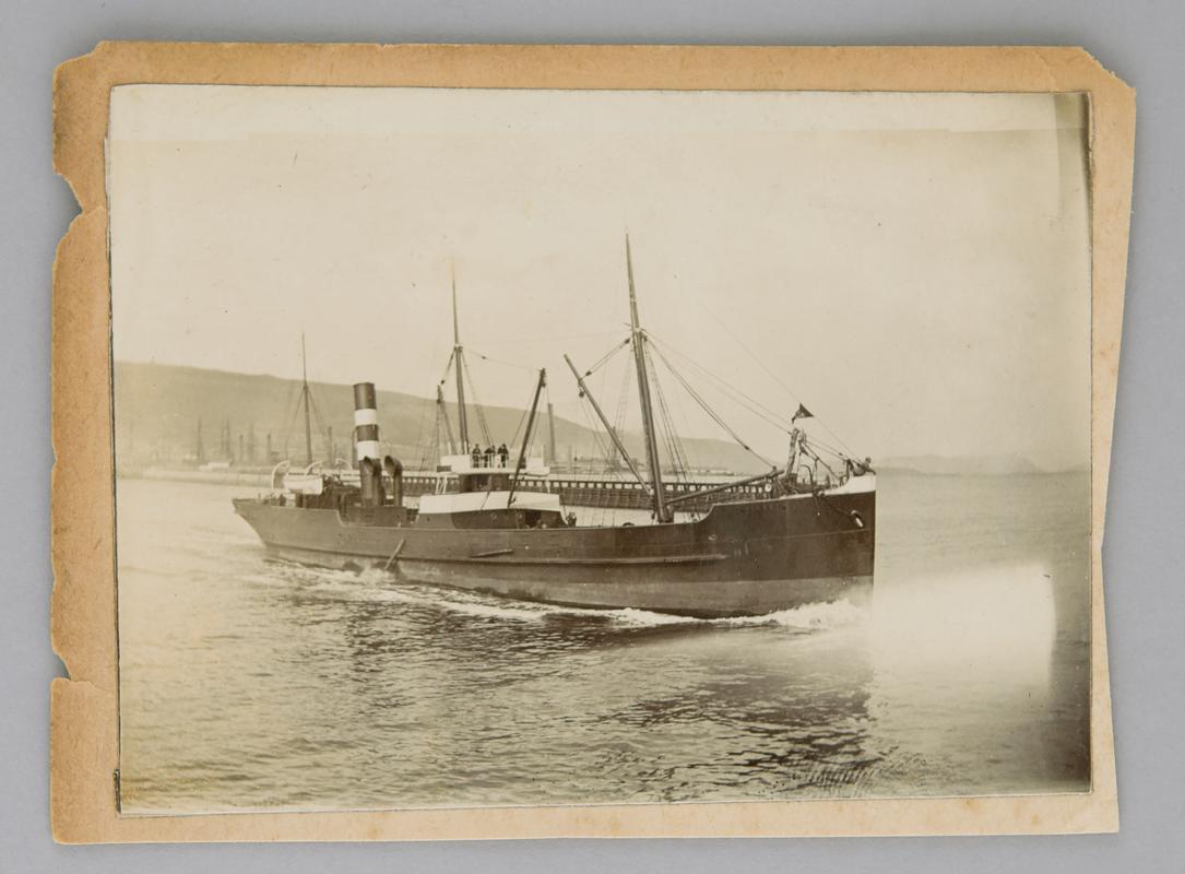 John Bacon & Co. of Liverpool's coastal steamer S.S. TALBOT departing Swansea Docks, c.1904.