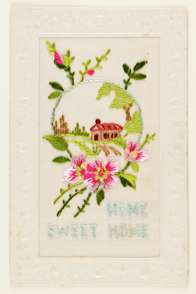 Embroidered card