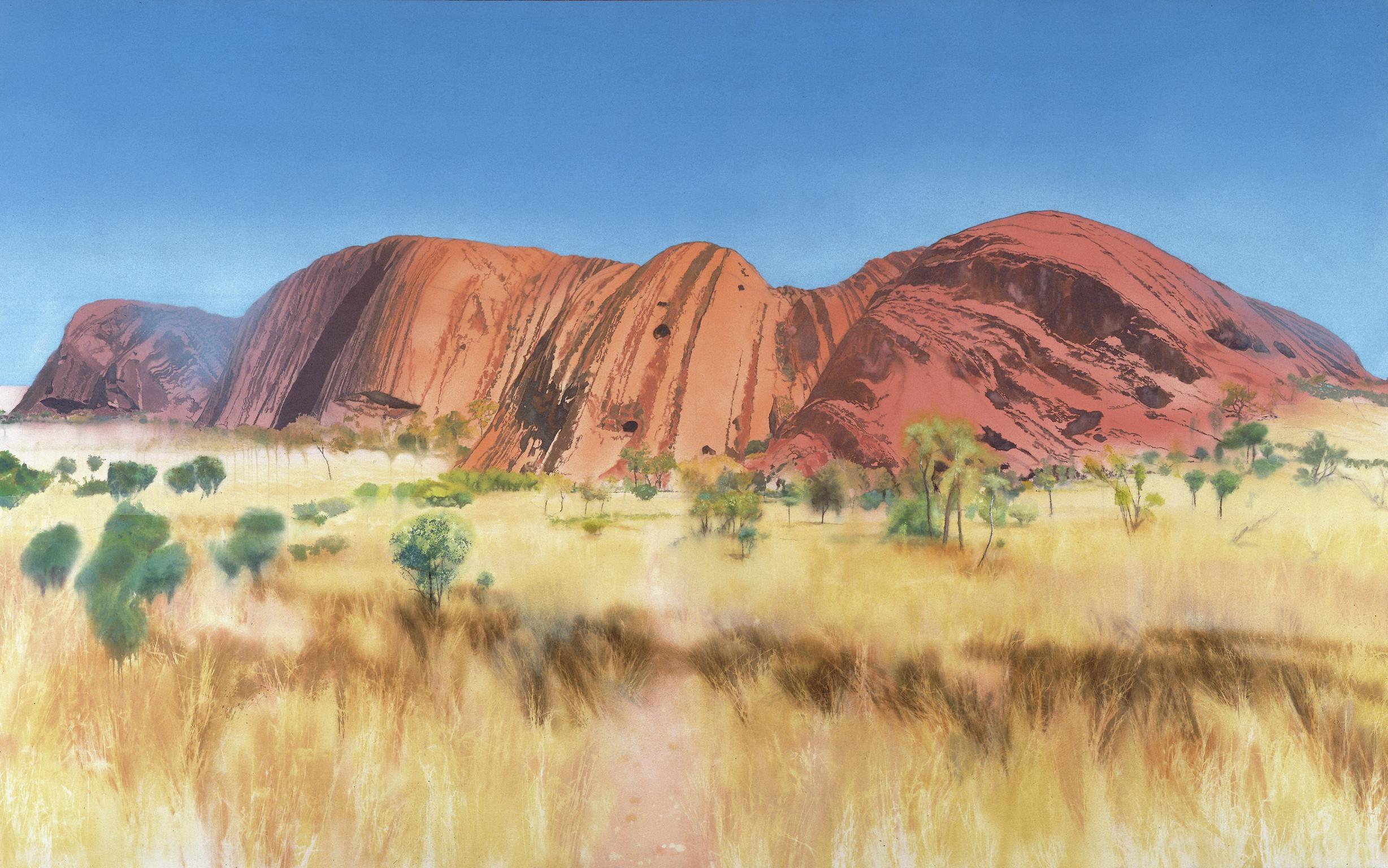 Yr Eglwys Gadeiriol, yr Wynebau Deheuol / Uluru (Ayers Rock)