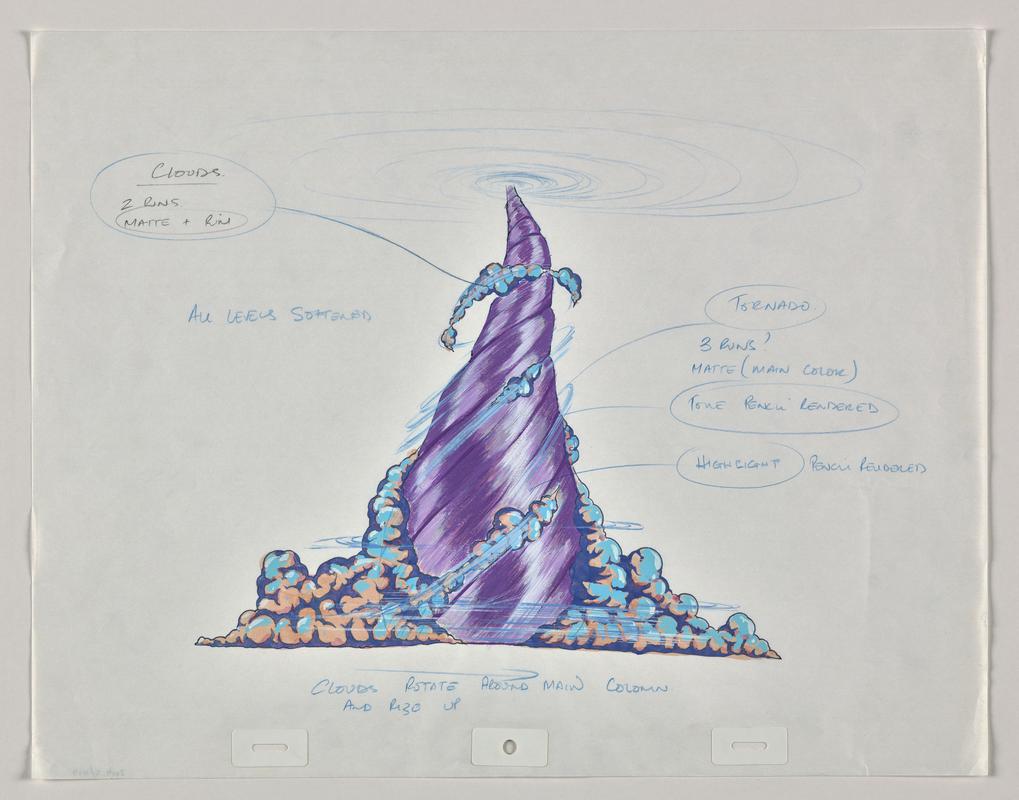 Animation production sketch from episode Moses in series 'Testament: The Bible in Animation'.