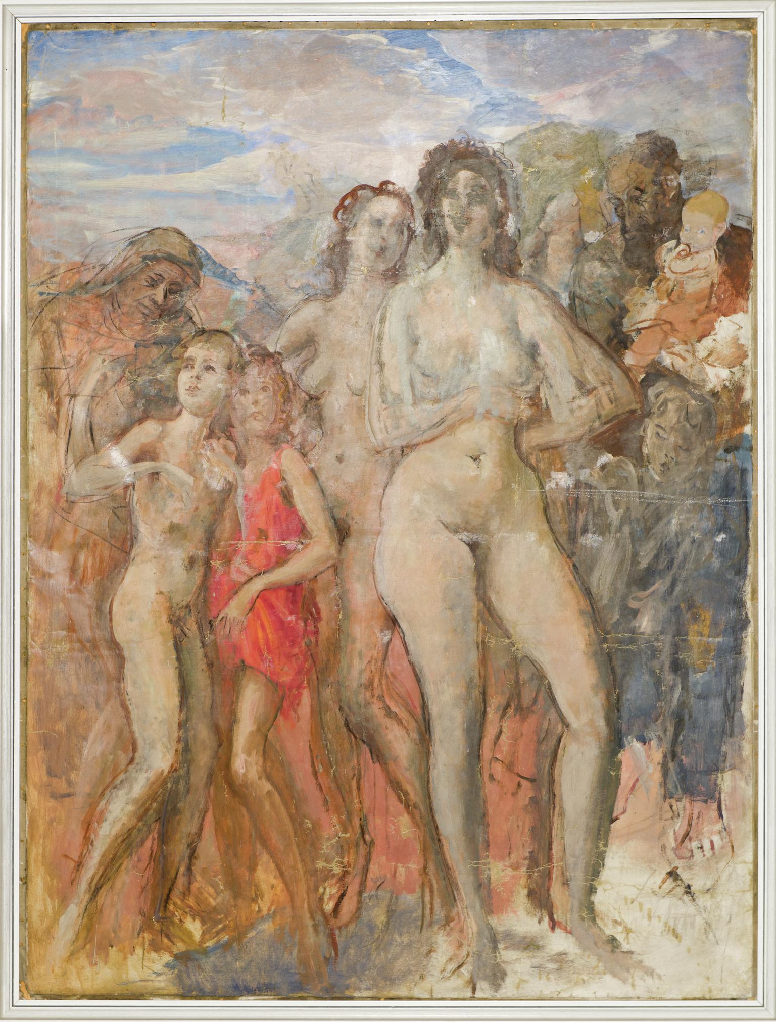 A group of figures