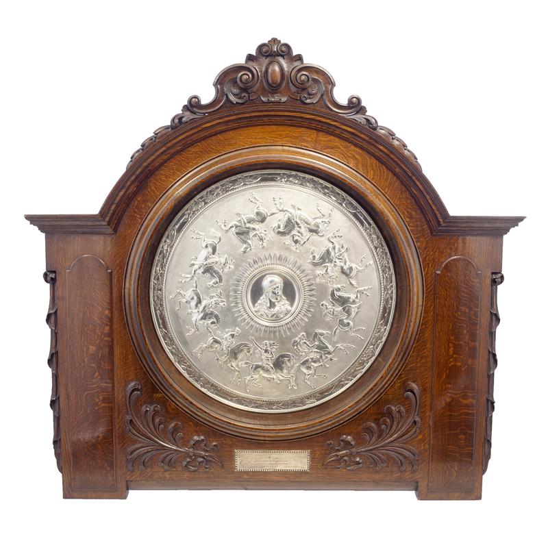 Grand Ambulance Parade Shield, presented in the annual competition among the railwaymen of the Cardiff Division, 1884 and 1885.