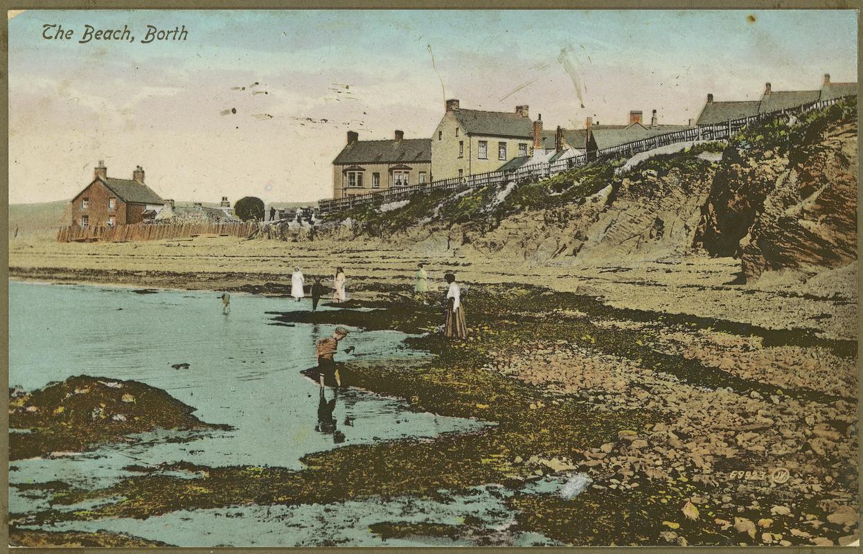 The Beach, Borth, c.1915.