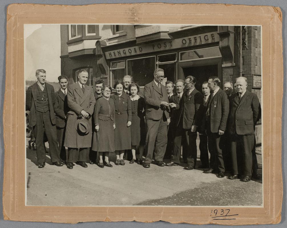 Hengoed Post Office photograph, 1937 - Ronald Holder collection