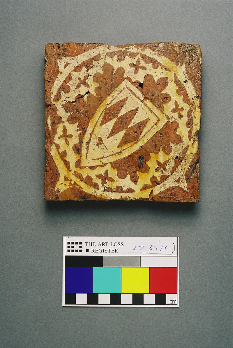 Medieval ceramic floor tile