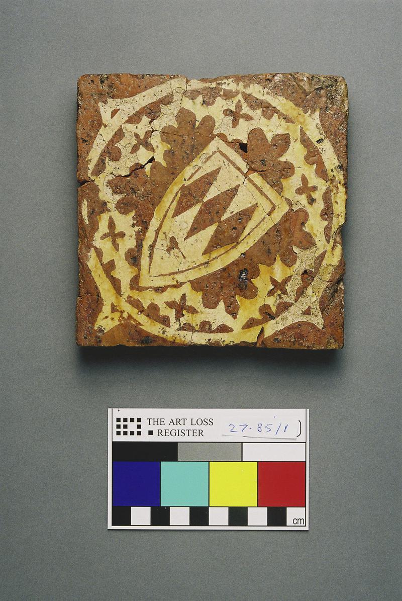 Medieval ceramic floor tile