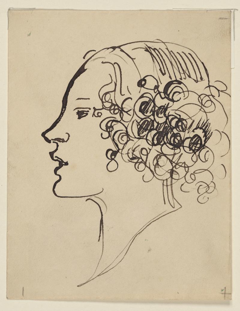 Head of a Girl, in Profile