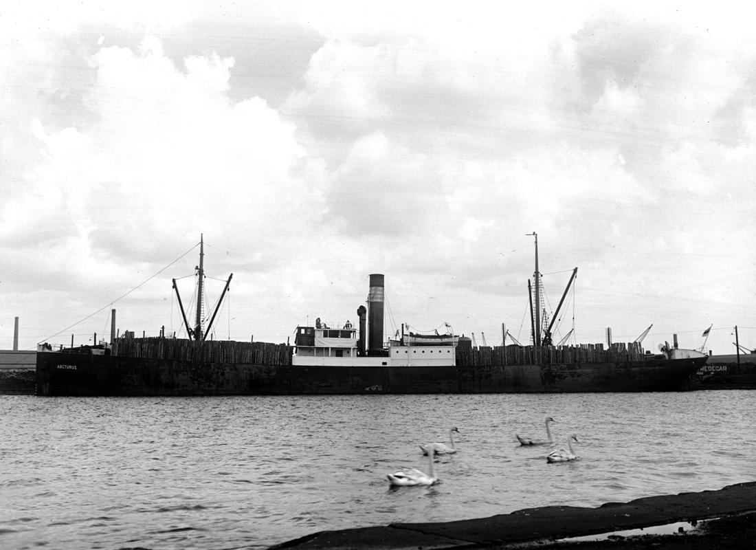 S.S. ARCTURUS, glass negative