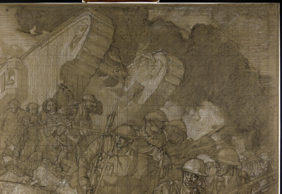 Study for 'Tank in Action'