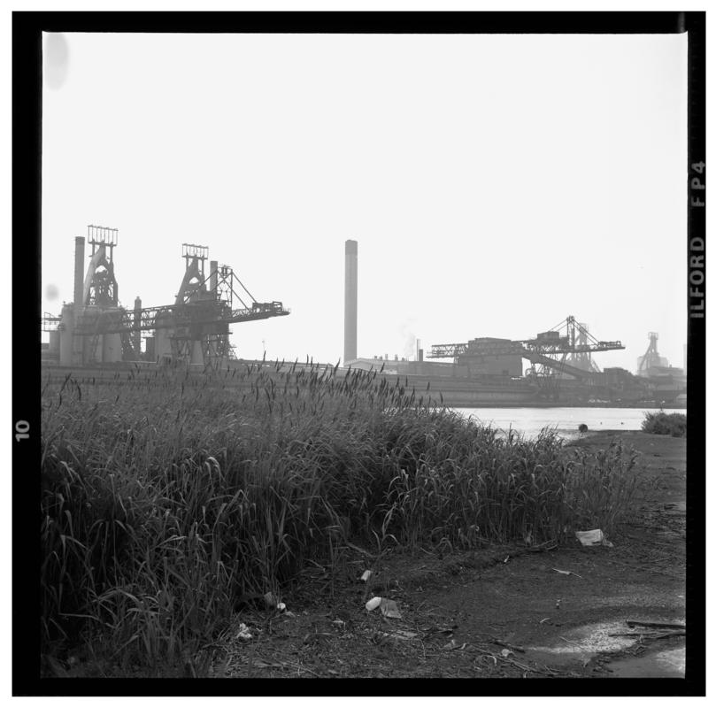 Port Talbot Steel Works, film negative