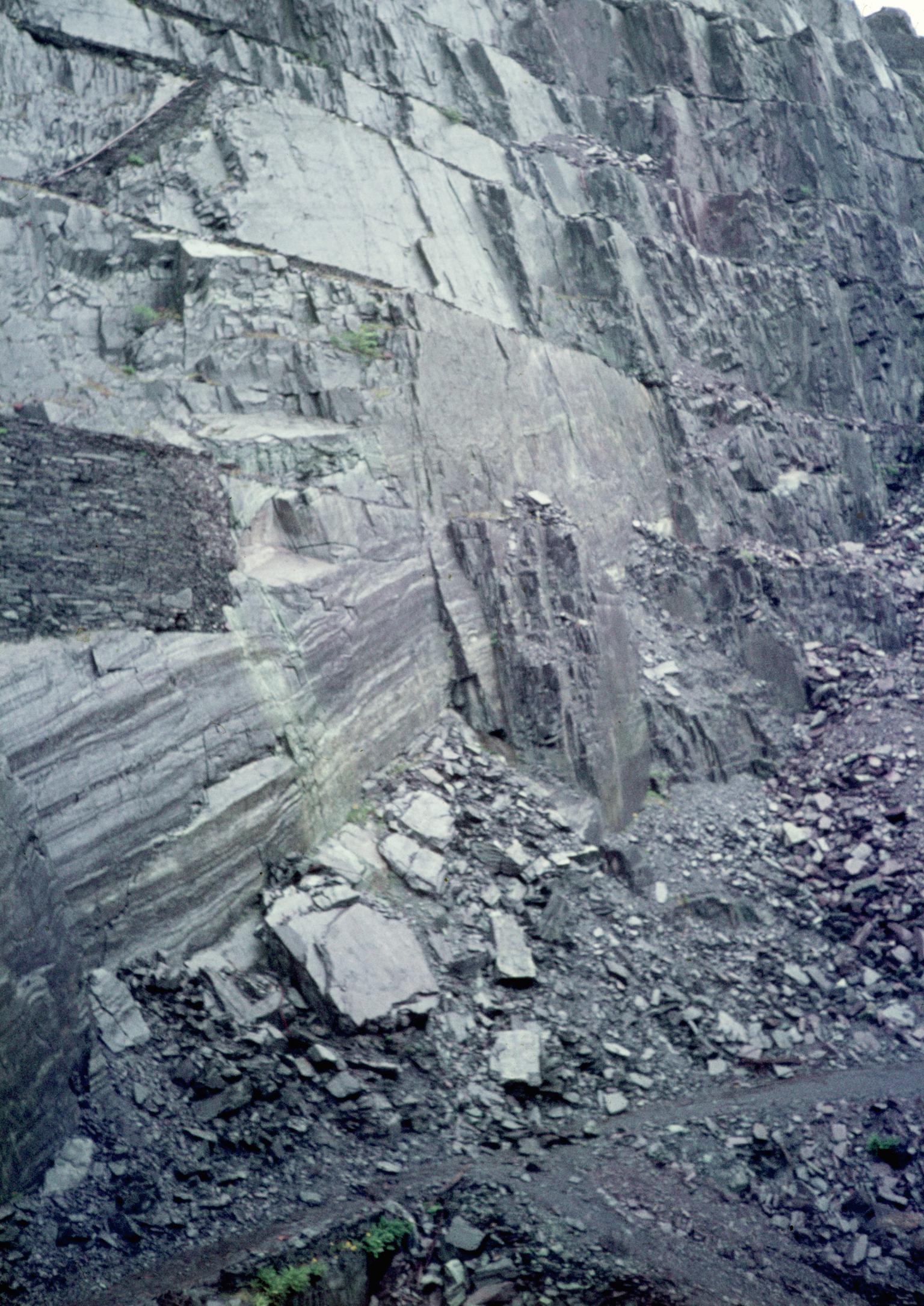 Dinorwig slate quarry, slide