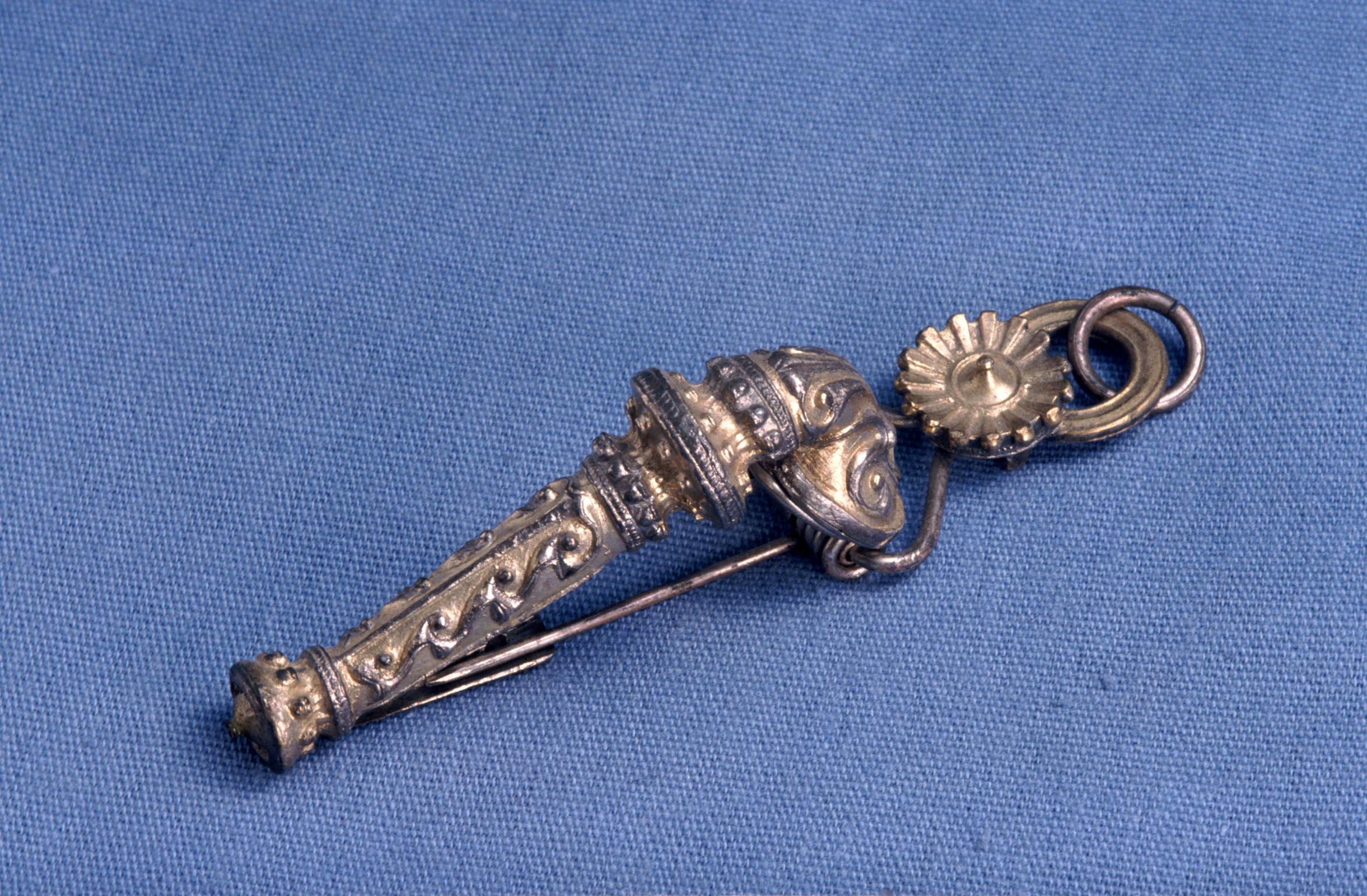 Roman silver trumpet brooch (electrotype)