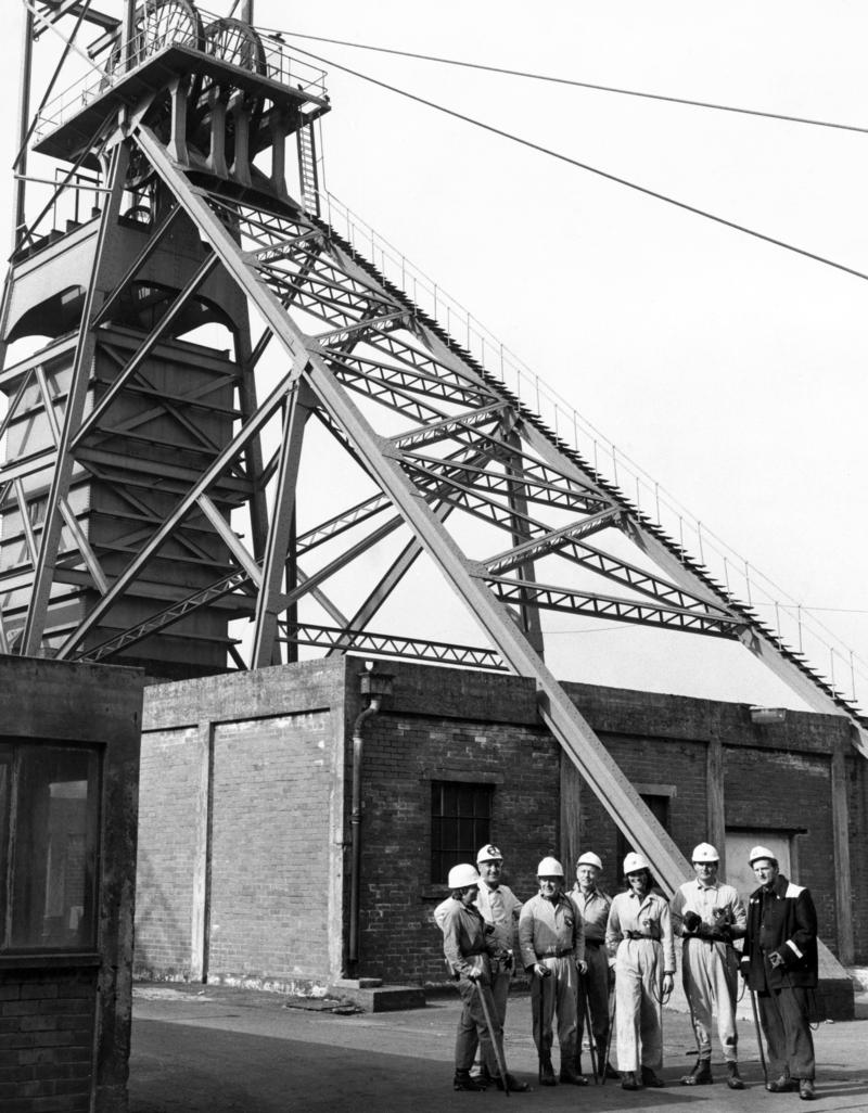 Visitors to Nantgarw Colliery