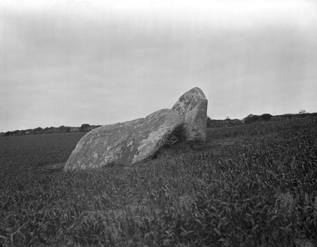 Glass plate negative; West Lanyon Quoit