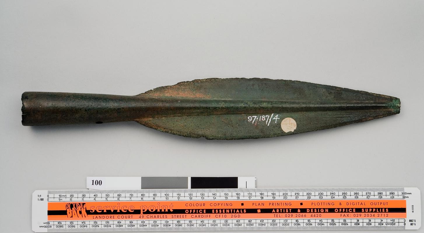 Late Bronze Age bronze spearhead