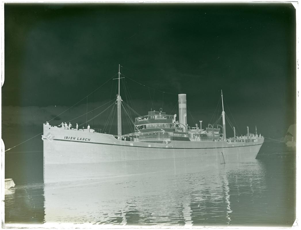 S.S. IRISH LARCH, glass negative