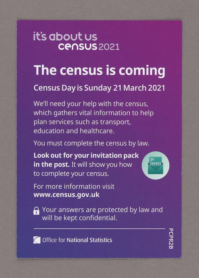 Leaflet 'The census is coming'.