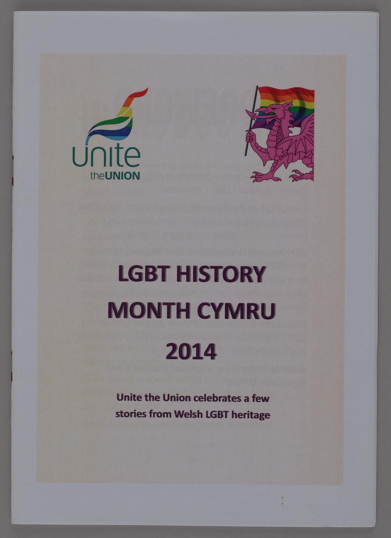 Booklet LGBT History Month Cymru, 2014