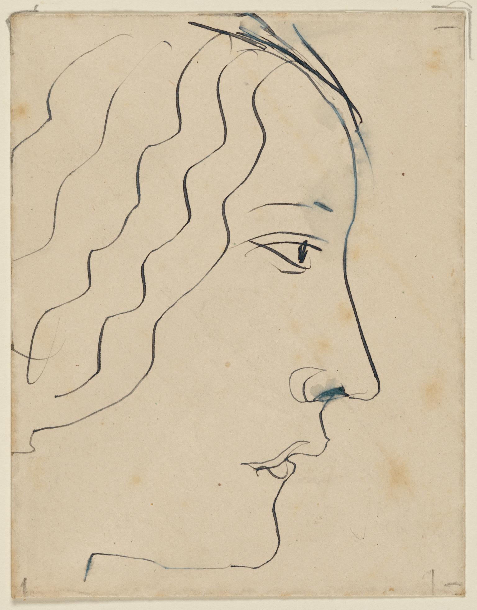 Head of a Woman, in Profile