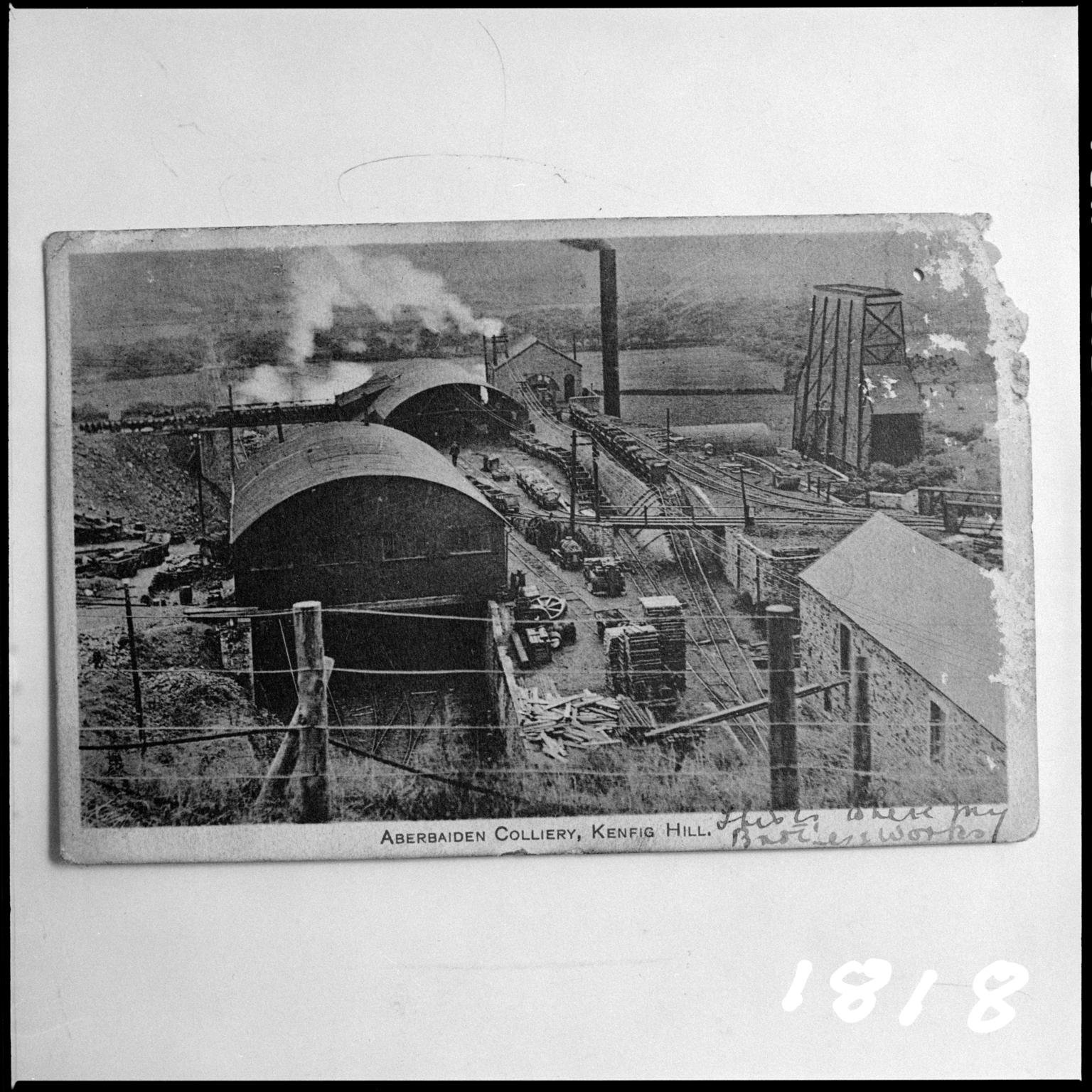 Aberbaiden Colliery, film negative