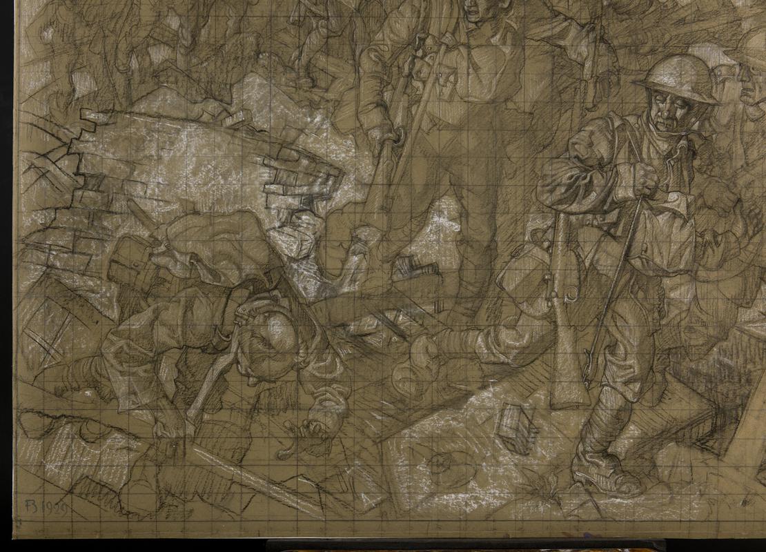 Study for 'Tank in Action'