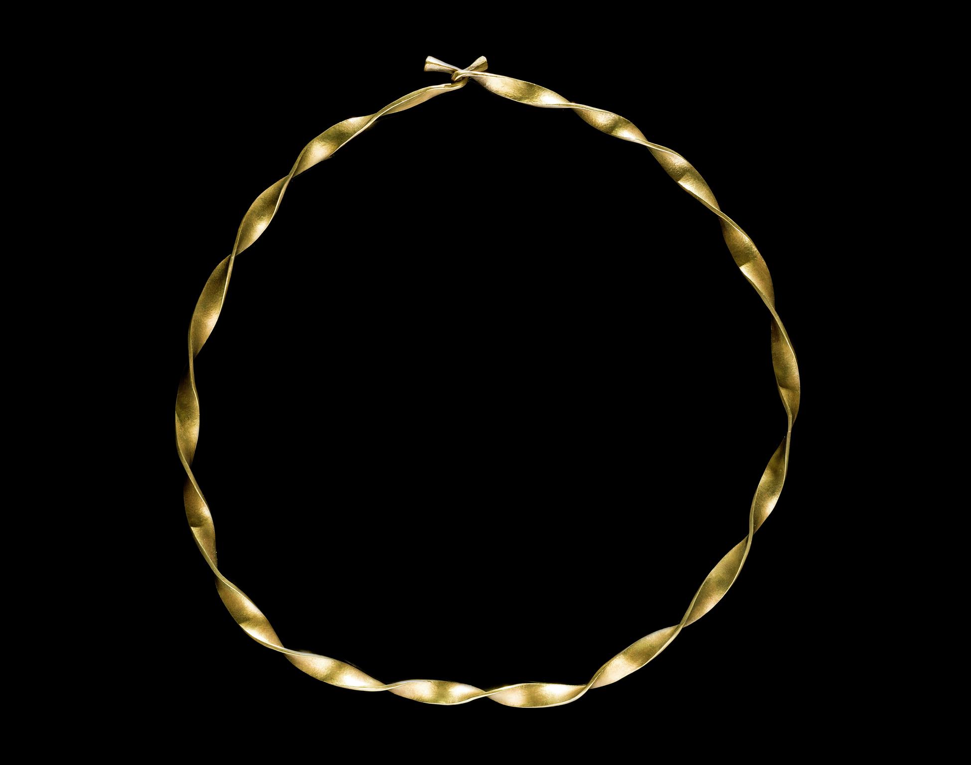 Middle Bronze Age gold ribbon torc