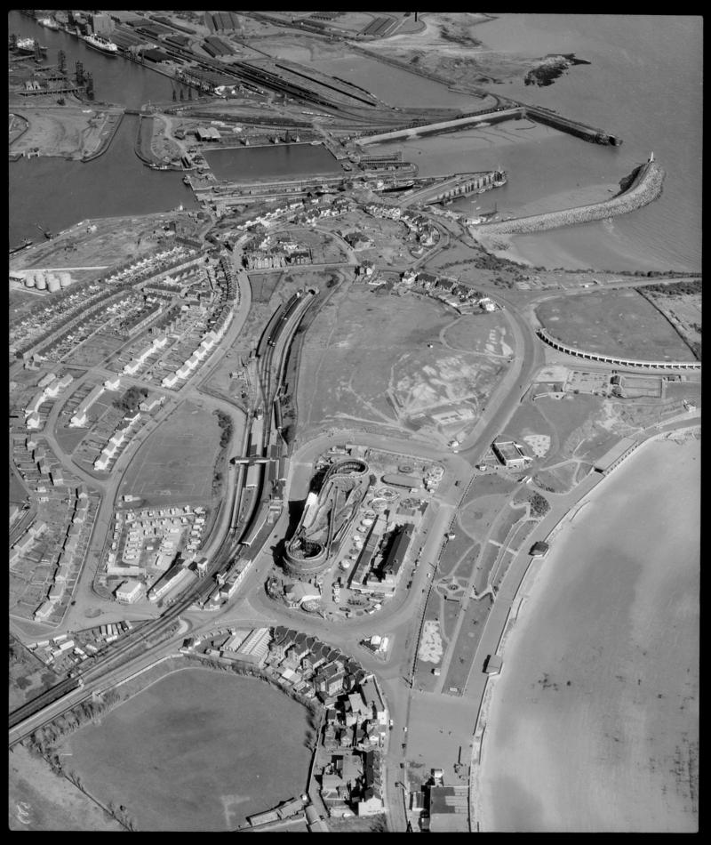 Aerial view of Barry Island.