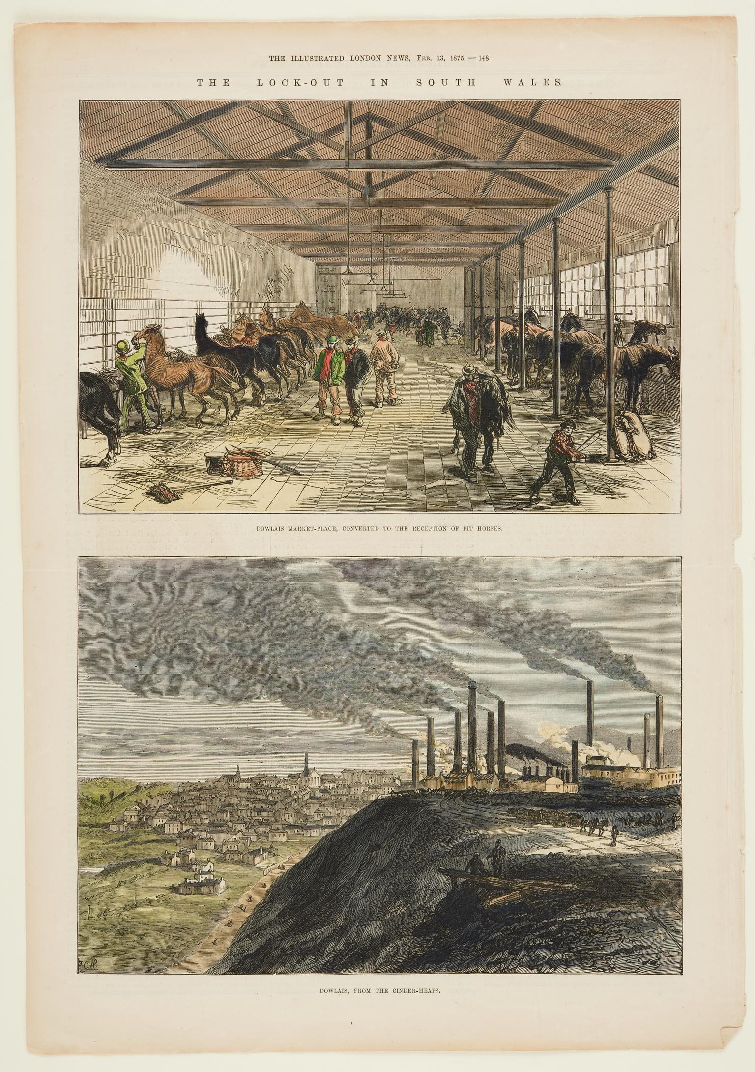 The Lock-Out in South Wales (print)
