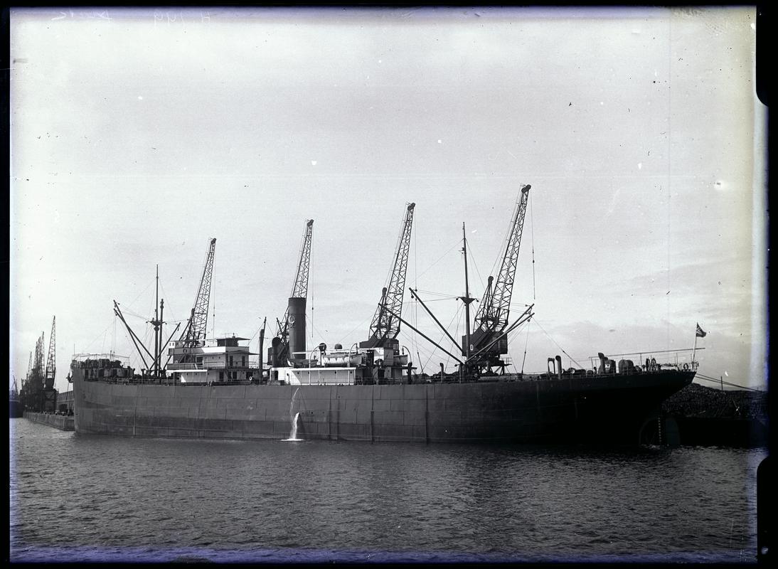 ¾ Port stern view of S.S. BIRK, c.1936.