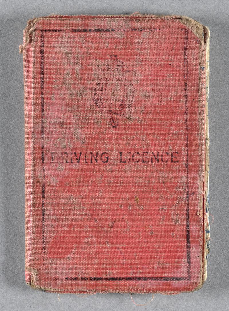 Driving license - Ronald Holder collection