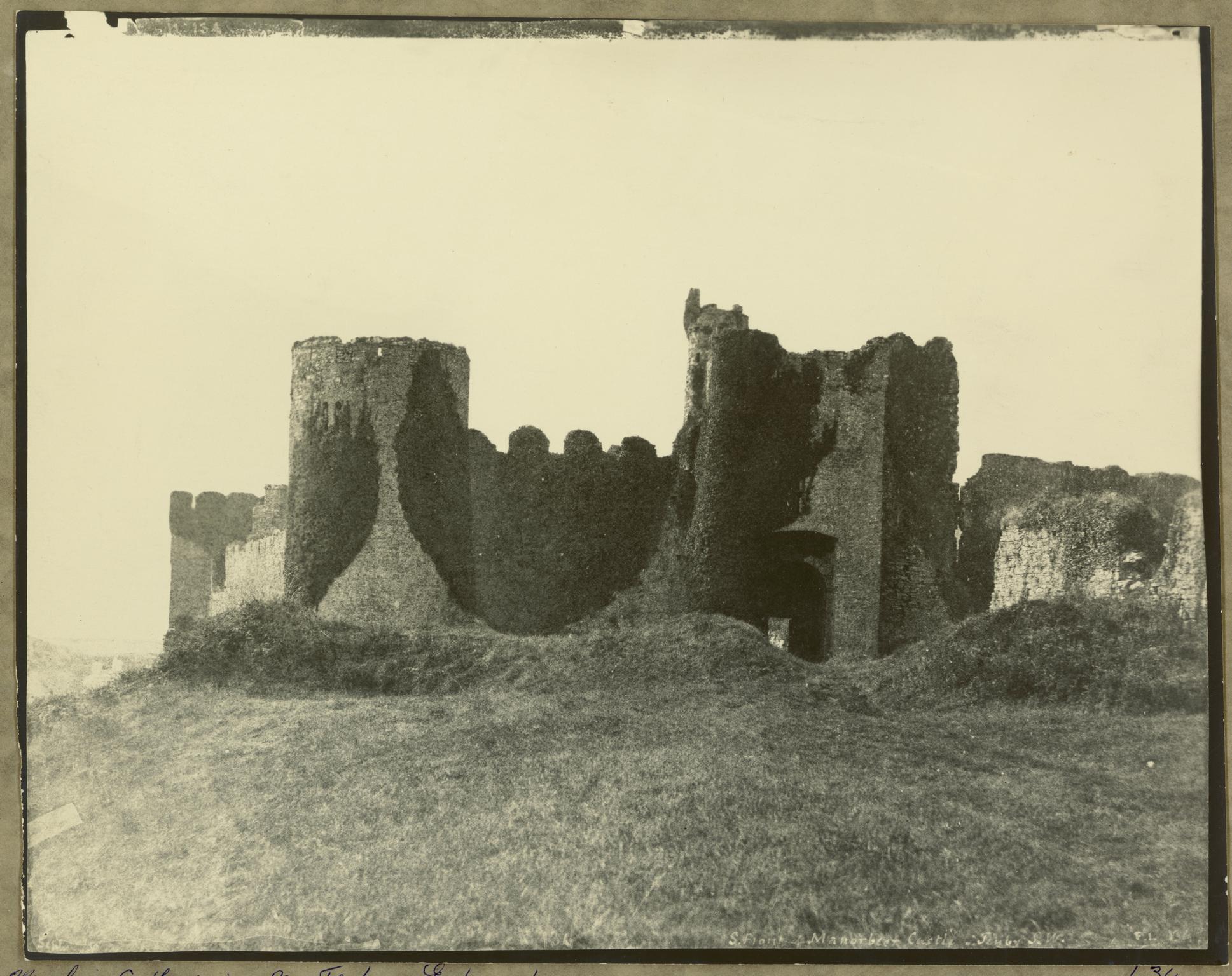 S. Front of Manorbier Castle, Tenby.