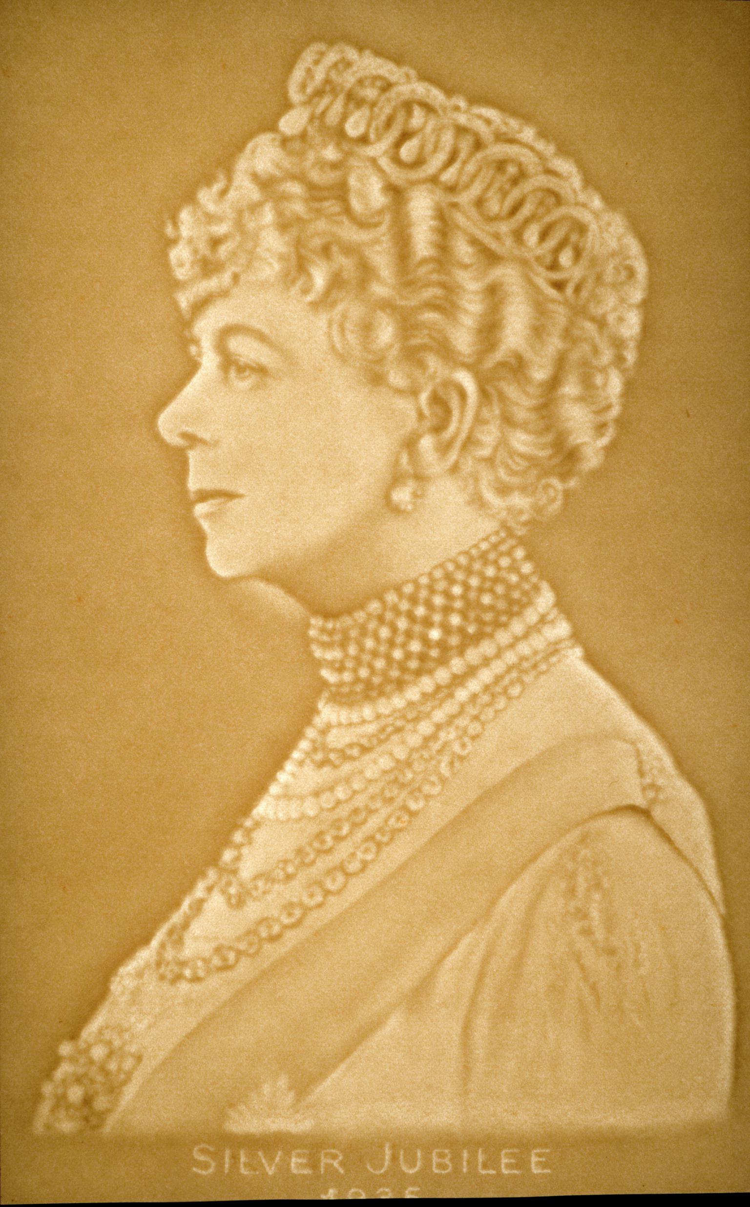 Watermark portrait of Queen Mary