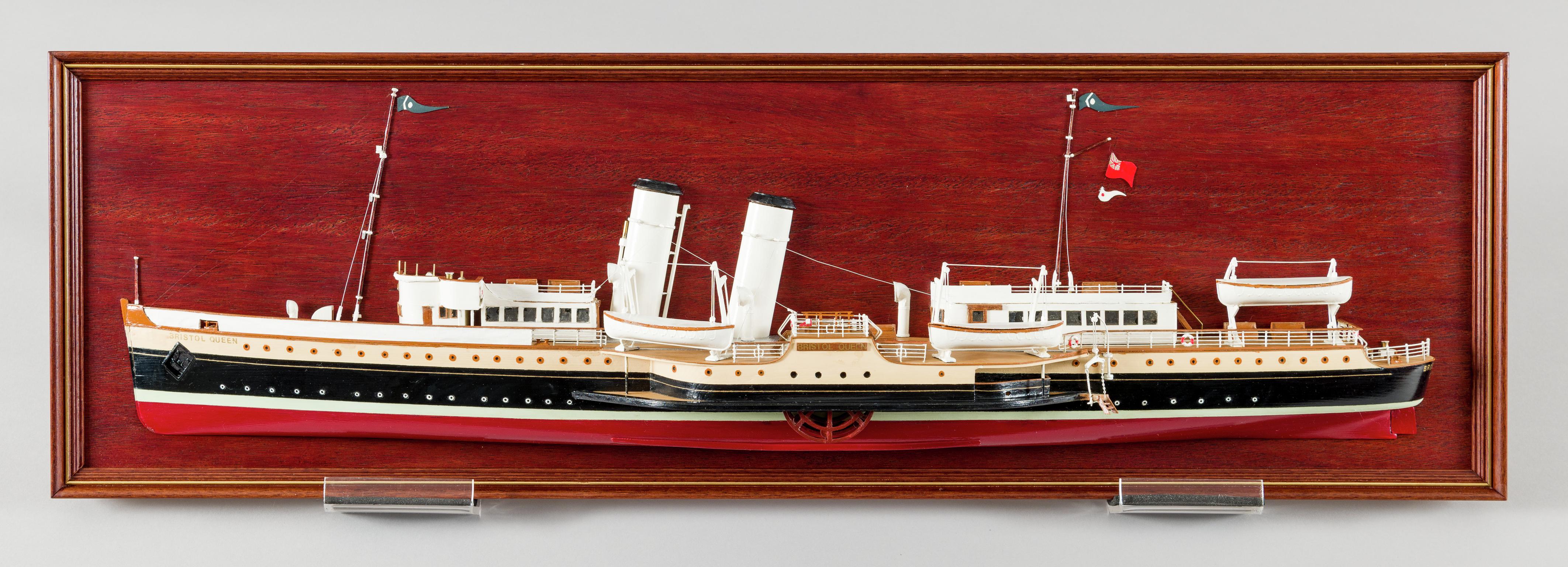 P.S. BRISTOL QUEEN, half hull ship model