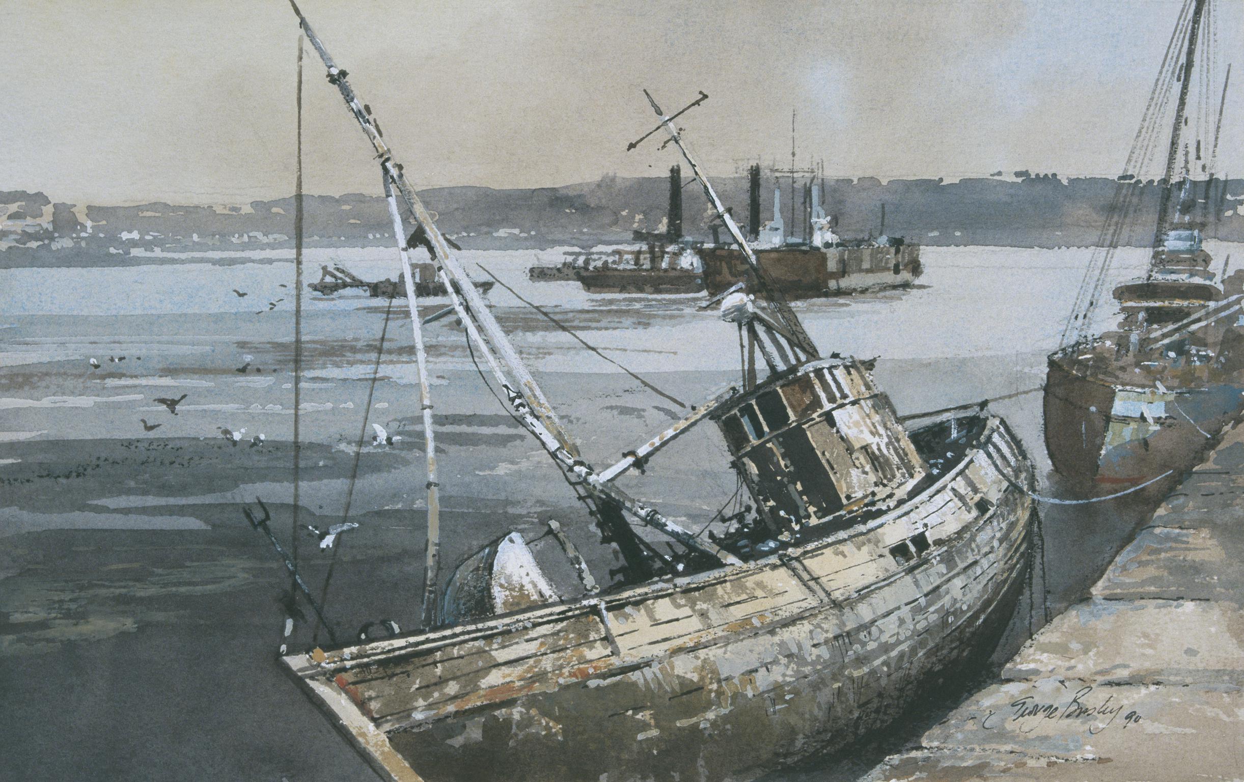 Low Tide, Port Penrhyn (painting)