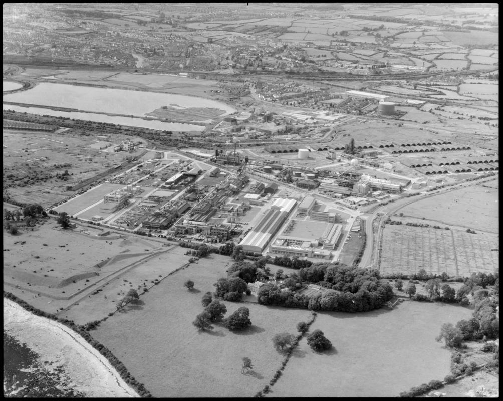 Aerial view of distillers, Barry.