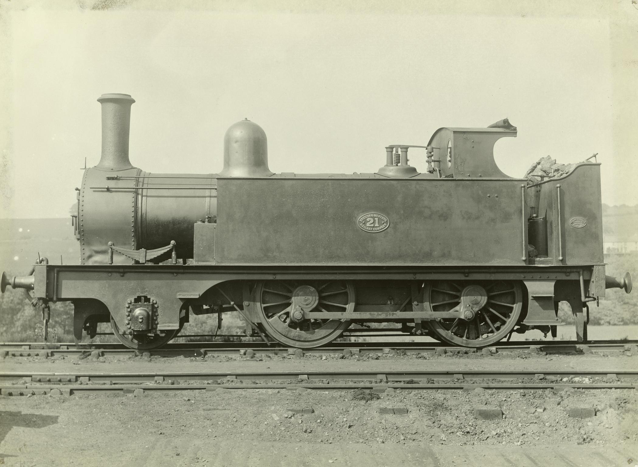 Brecon & Merthyr Railway locomotive, photograph