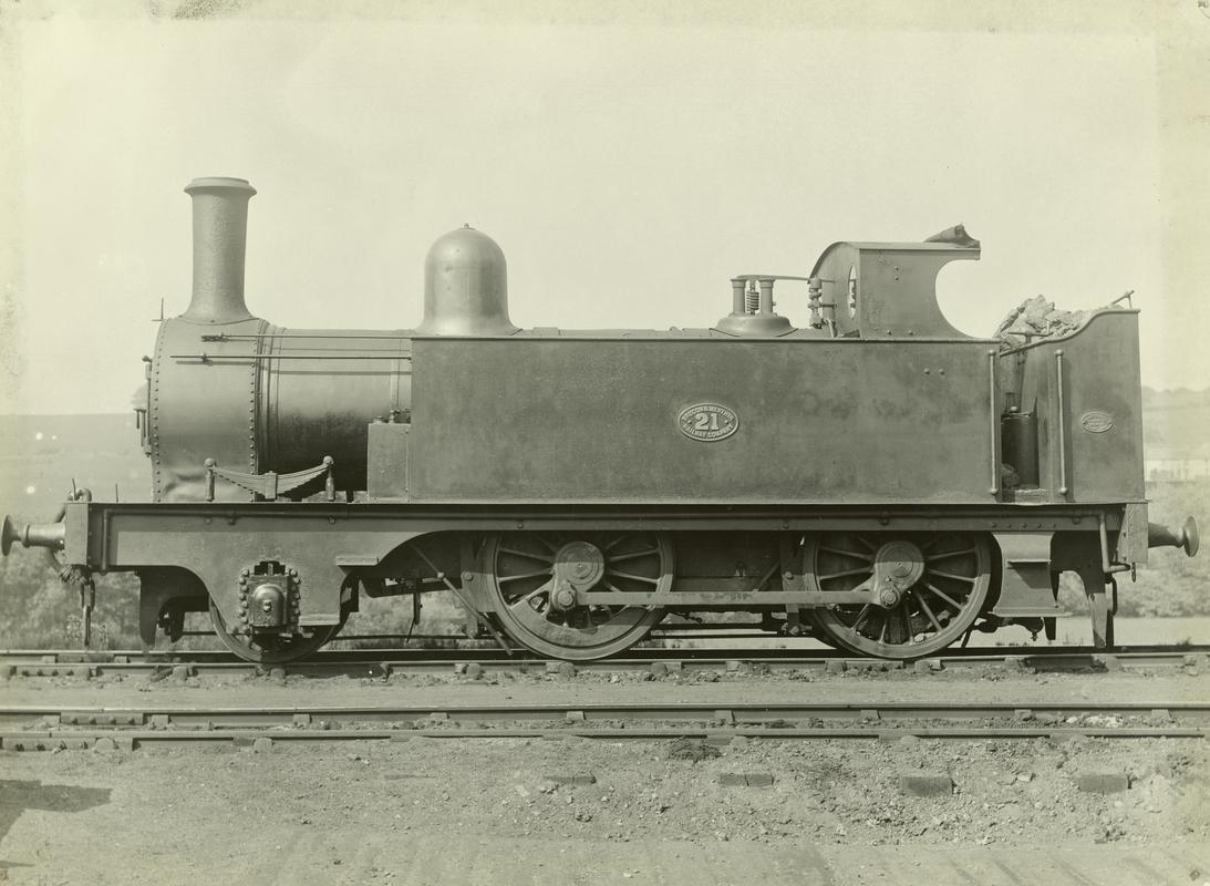 Brecon and Merthyr Railway 2-4-0T locomotive No. 21