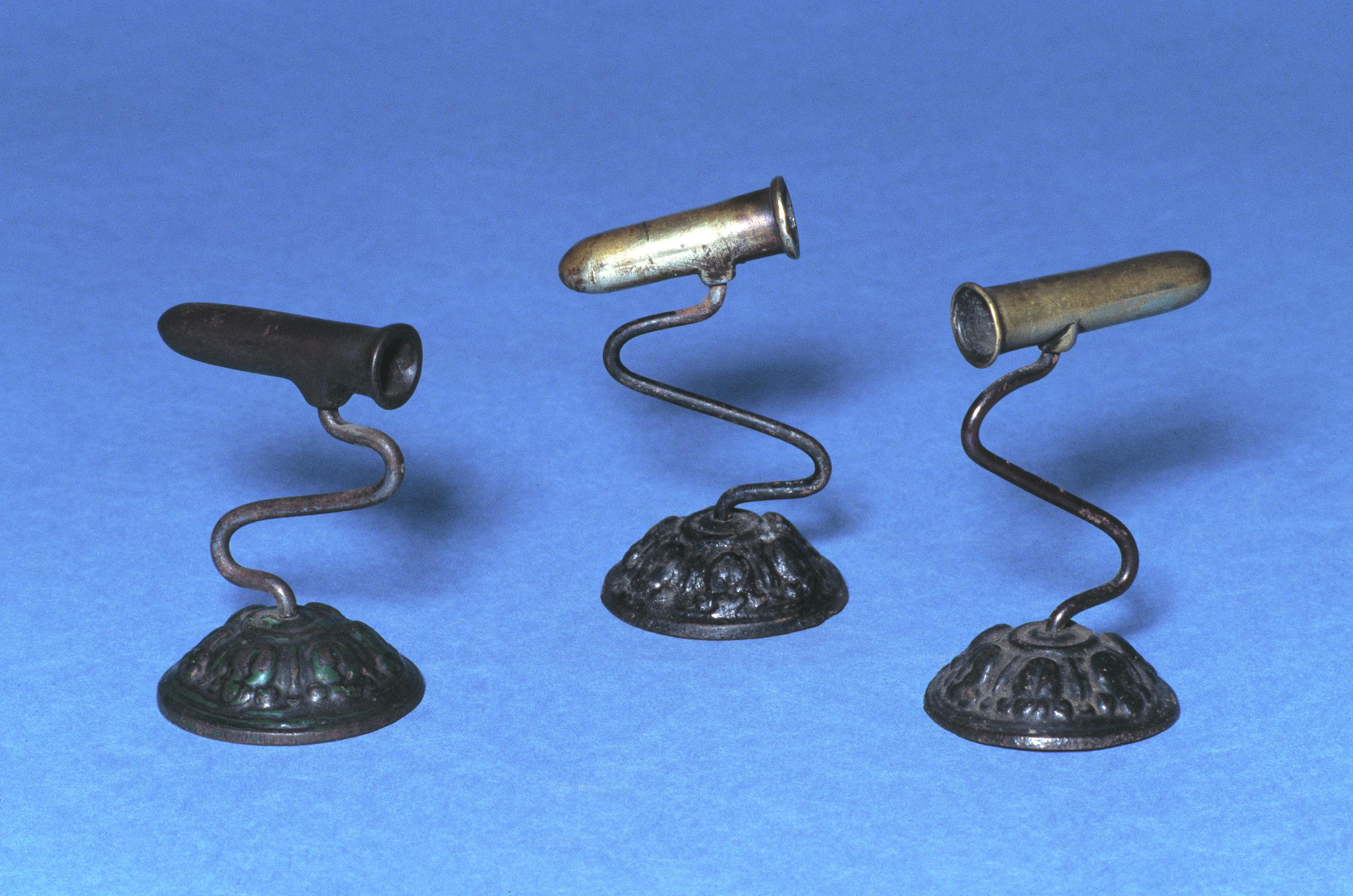 Goffering iron stands, 19th century
