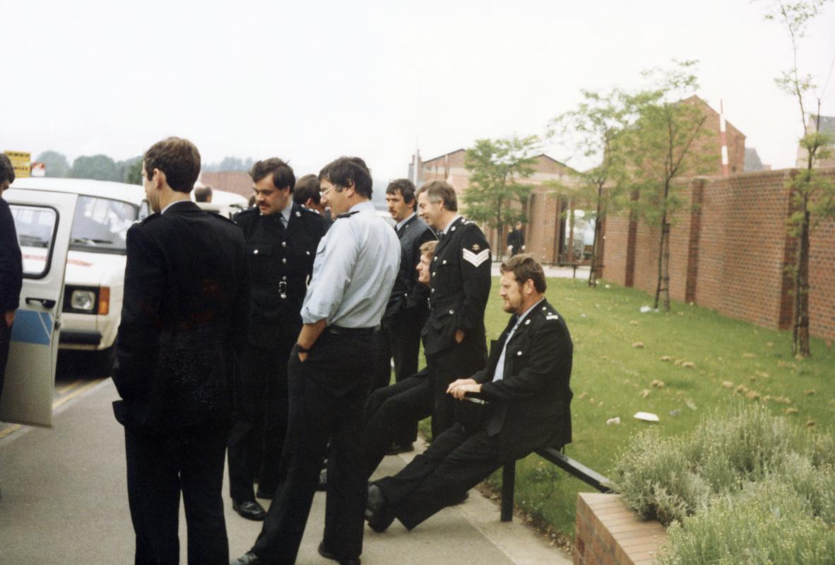 Police officers during the Miners' Strike